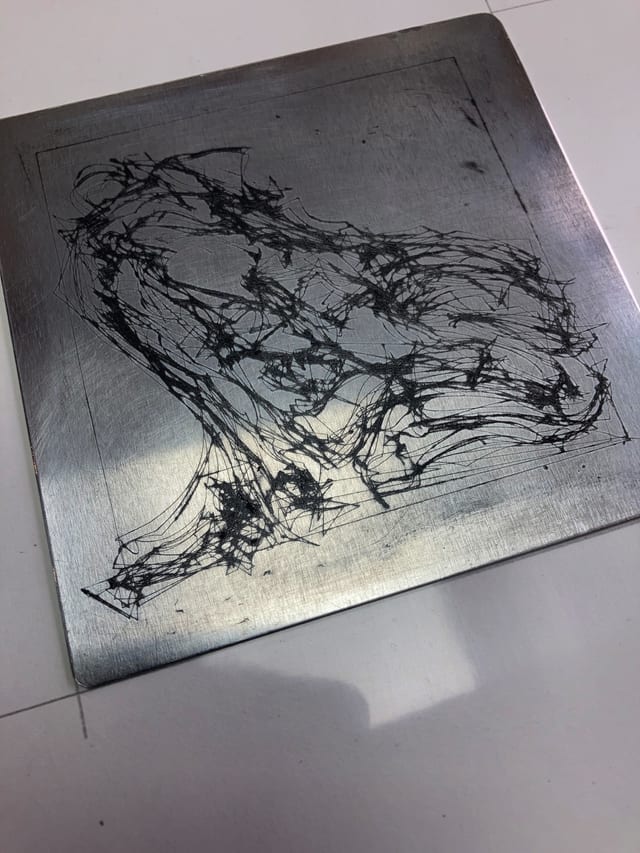 Drypoint plate
