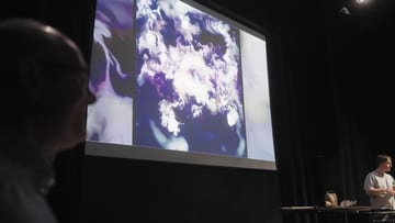 Performance Fingerprints projected during a live event