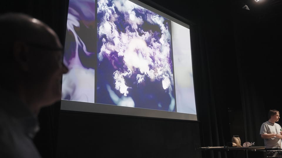 Performance Fingerprints projected during a live event