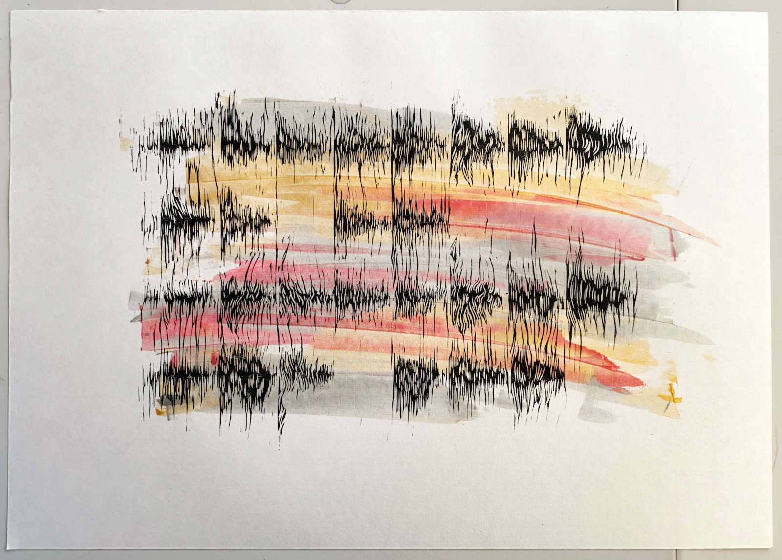 0xFFD8FFEE#3: monoprint/linoprint on A4 paper