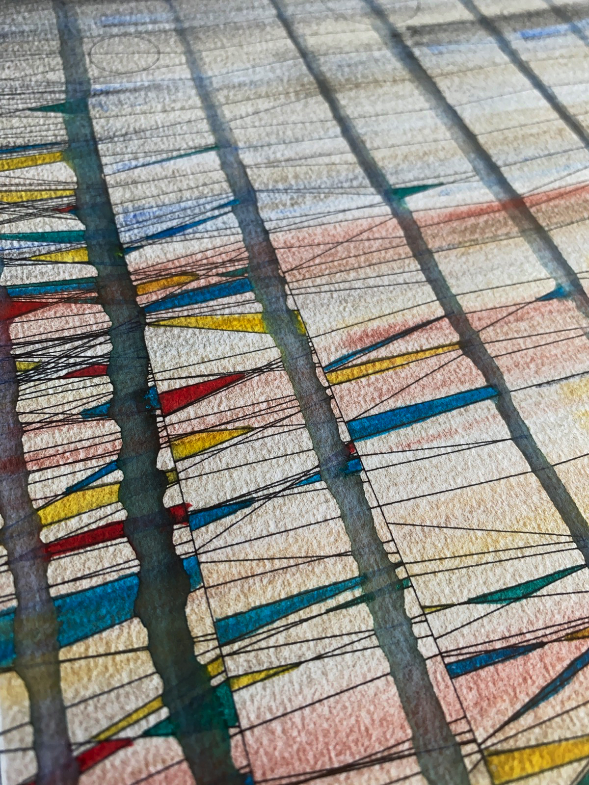 Detail of Just Walk drawing